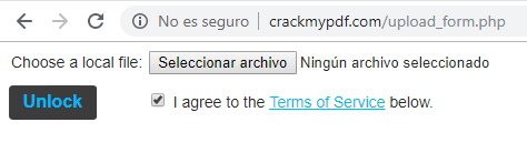 imprimir pdf con contraseña